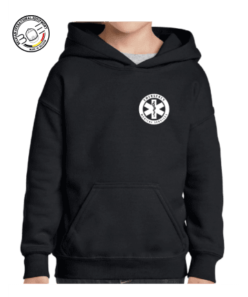 Sweat à capuche Kids Black ' EMS '  BCWK681