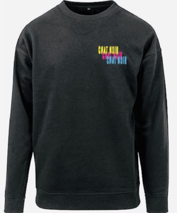 SWEAT BLACK TRI Chat Noir