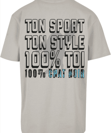 T-shirt Oversize 100% Chat Noir Sand ( FR)