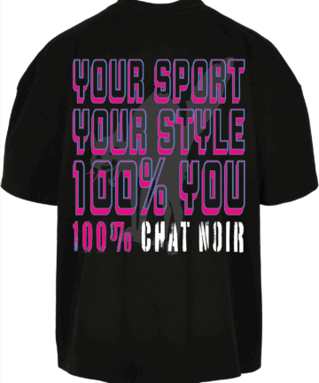 T-shirt Oversize 100% Chat Noir Black ( ENG)